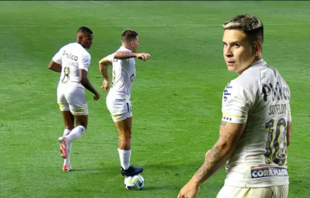 Jogador venezuelano ficou com a bola na partida contra o Santos F.C. e Vasco da Gama