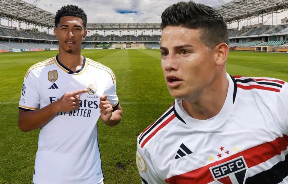 Jude Bellingham presta homenagem a James Rodríguez após decidir o Clássico