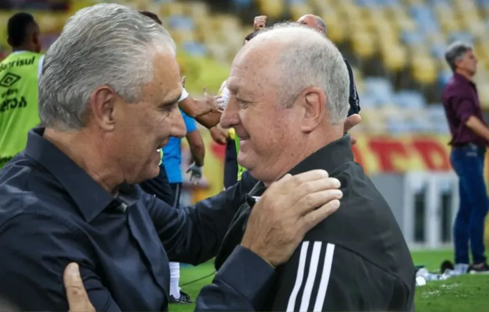 o encontro entre Tite e Felipão que emocionou o país, e o jogo Flamengo x Atlético-MG (VIDEO)